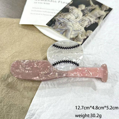 Baseball Bat & Ball Hair Clip