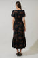 Zenzi Jungle Ordy Smocked Midi Dress