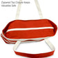 Ocean Sailboat Womens Embroidered Striped Tote Bag