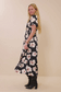Size Inclusive: Floral Smocked Waist Slit Detail Dress