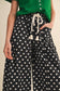 Polka Dot Pleated Barrel Pants - 3 Colors Available