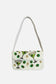 Dirty Martini White Beaded Shoulder Bag