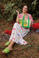 Sicilian Lemon Hand-Beaded Small Boat Tote: Pre order