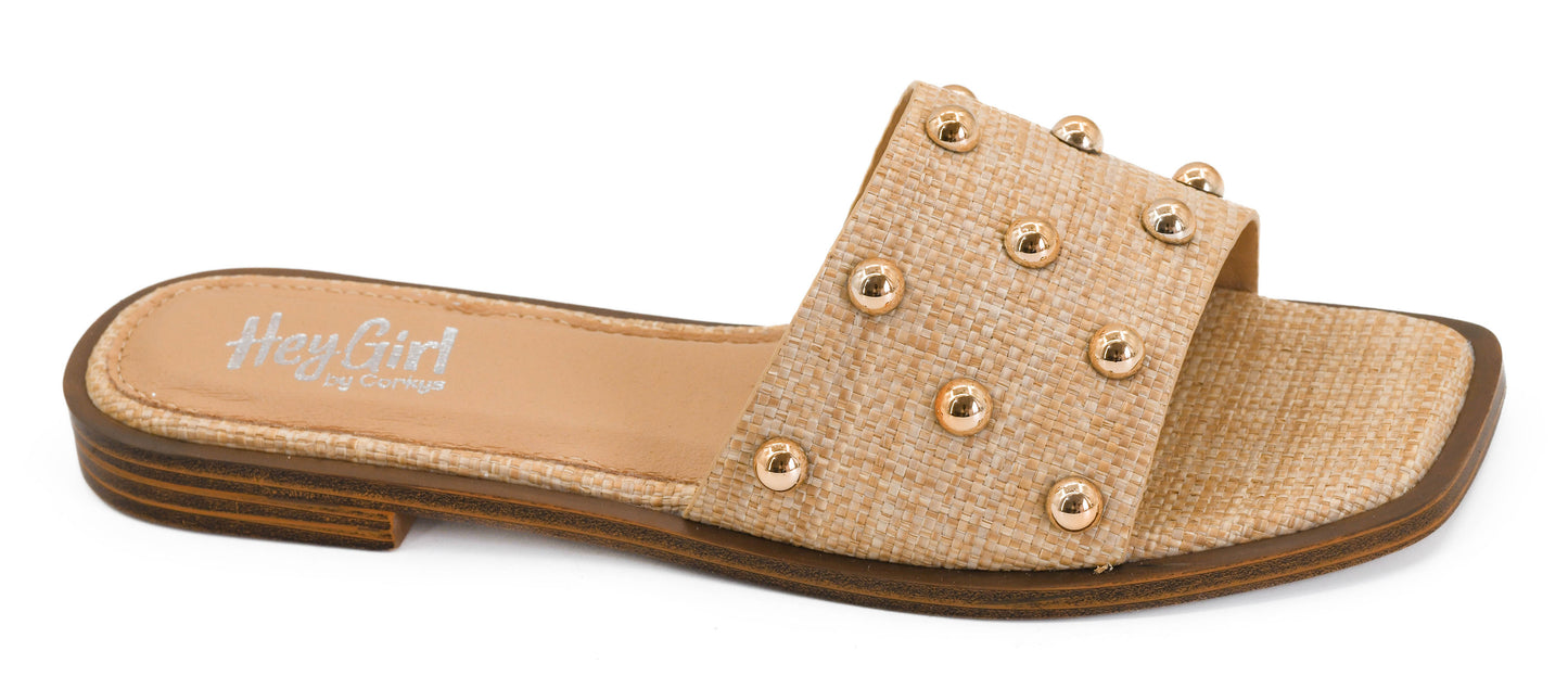 The Palm Luxe Stud Sandal