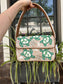 Sea Turtle Shell Beaded Shoulder Bag