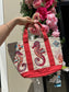 Coral Seahorse Small Tote
