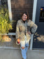 Two-Tone Printed Denim Jacket
