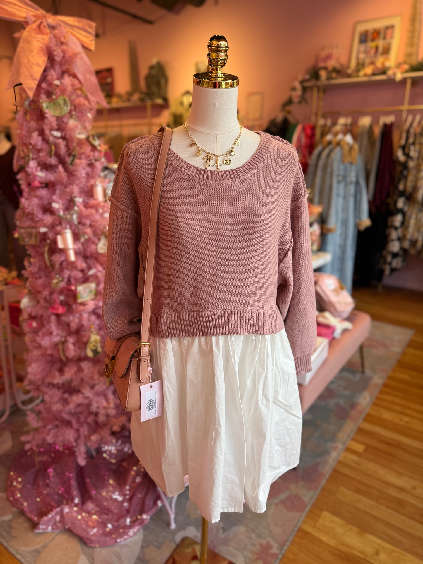 Sofie the Label: Blush Dream Sweater Dress
