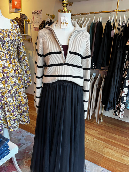 The Timeless Stripe Zip