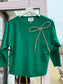 Silver Bow Green Knit