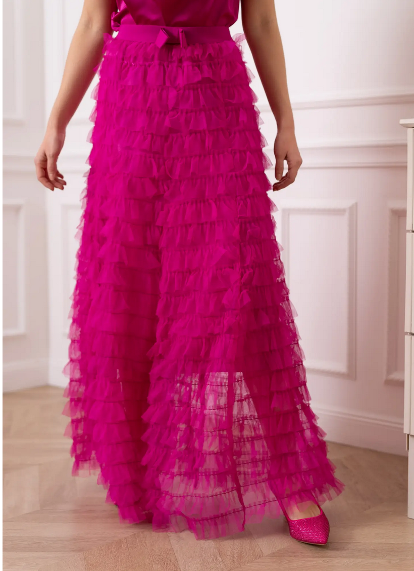 Parisian Ruffle Tulle Skirt: NEW COLOR!