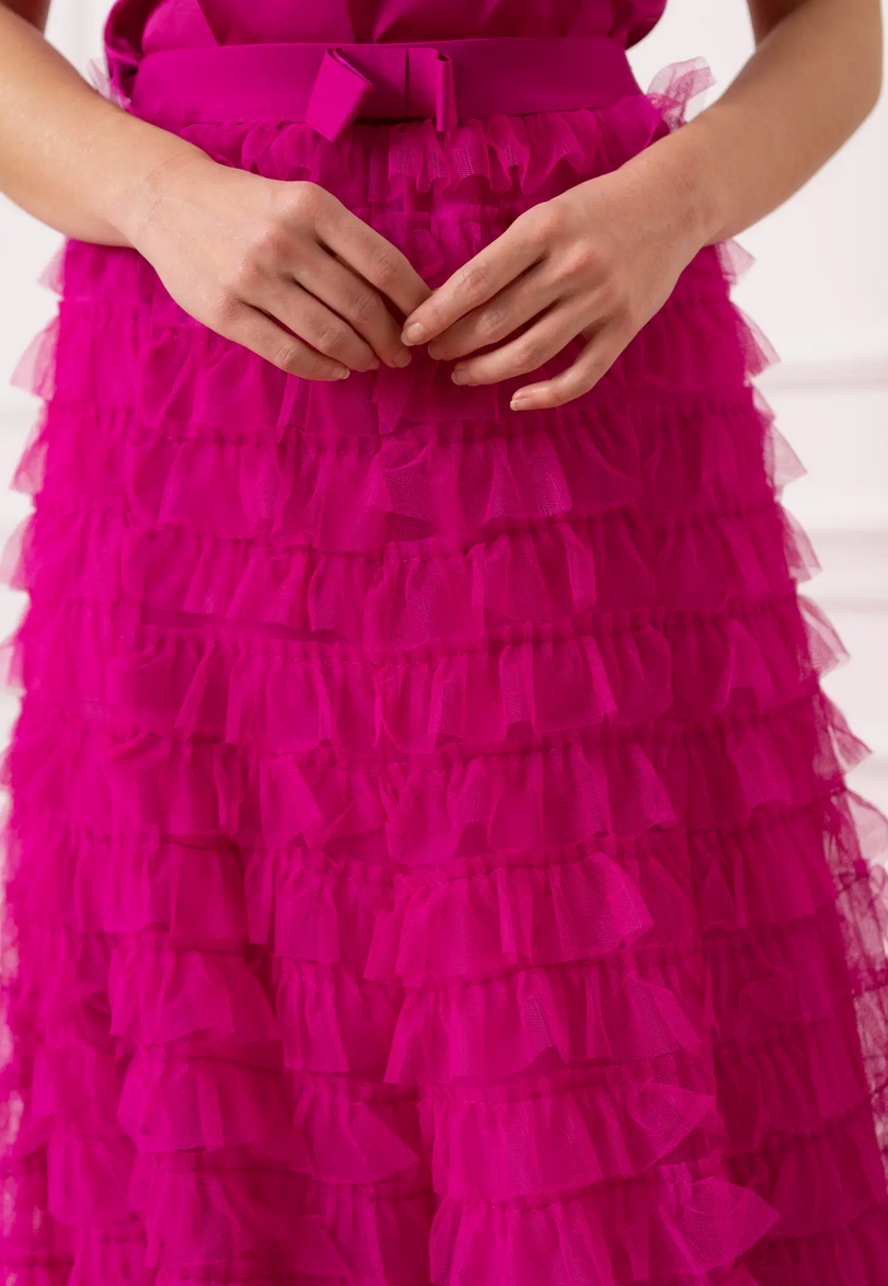 Laurel Pink Tulle Skirt 3X