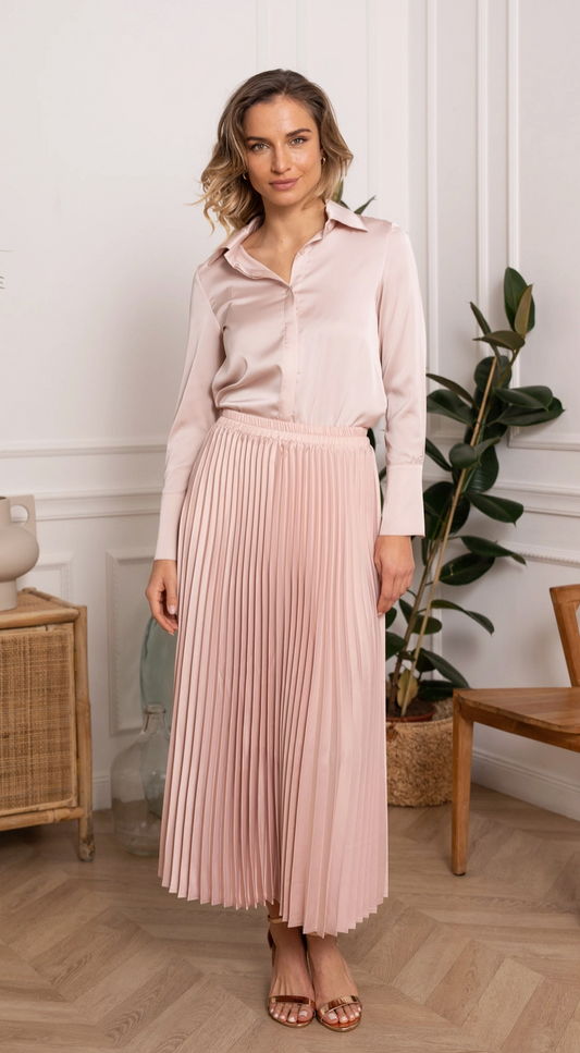 Parisian Grace Pleated Skirt