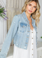 Star Embroidery Denim Jacket