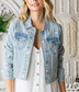 Star Embroidery Denim Jacket