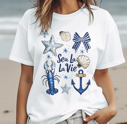 Beach Sea Shell Sea La Vie Ocean Tee