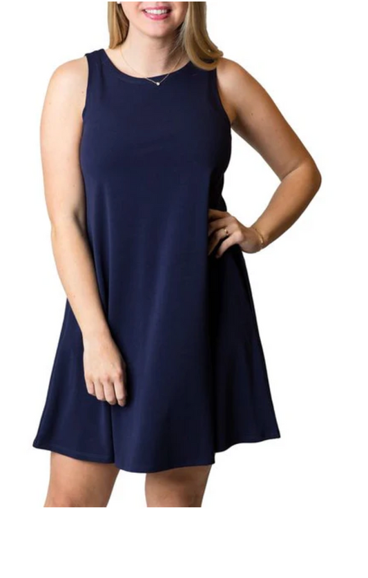 Shopia Dress: Navy
