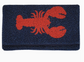Harper Navy with Red Lobster Beaded Clutch Cross Body Chain