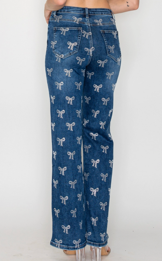 Glitter Knot Jeans