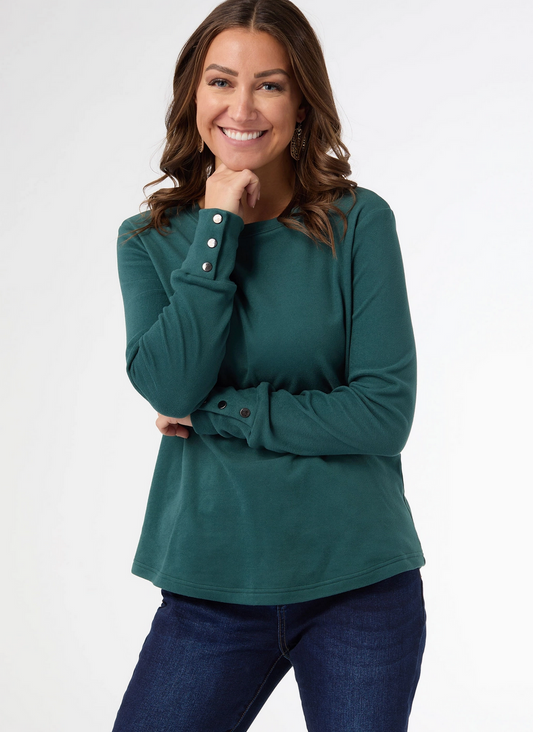 Alexis Super Soft Top with Snap Cuff