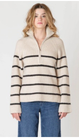 The Timeless Stripe Zip