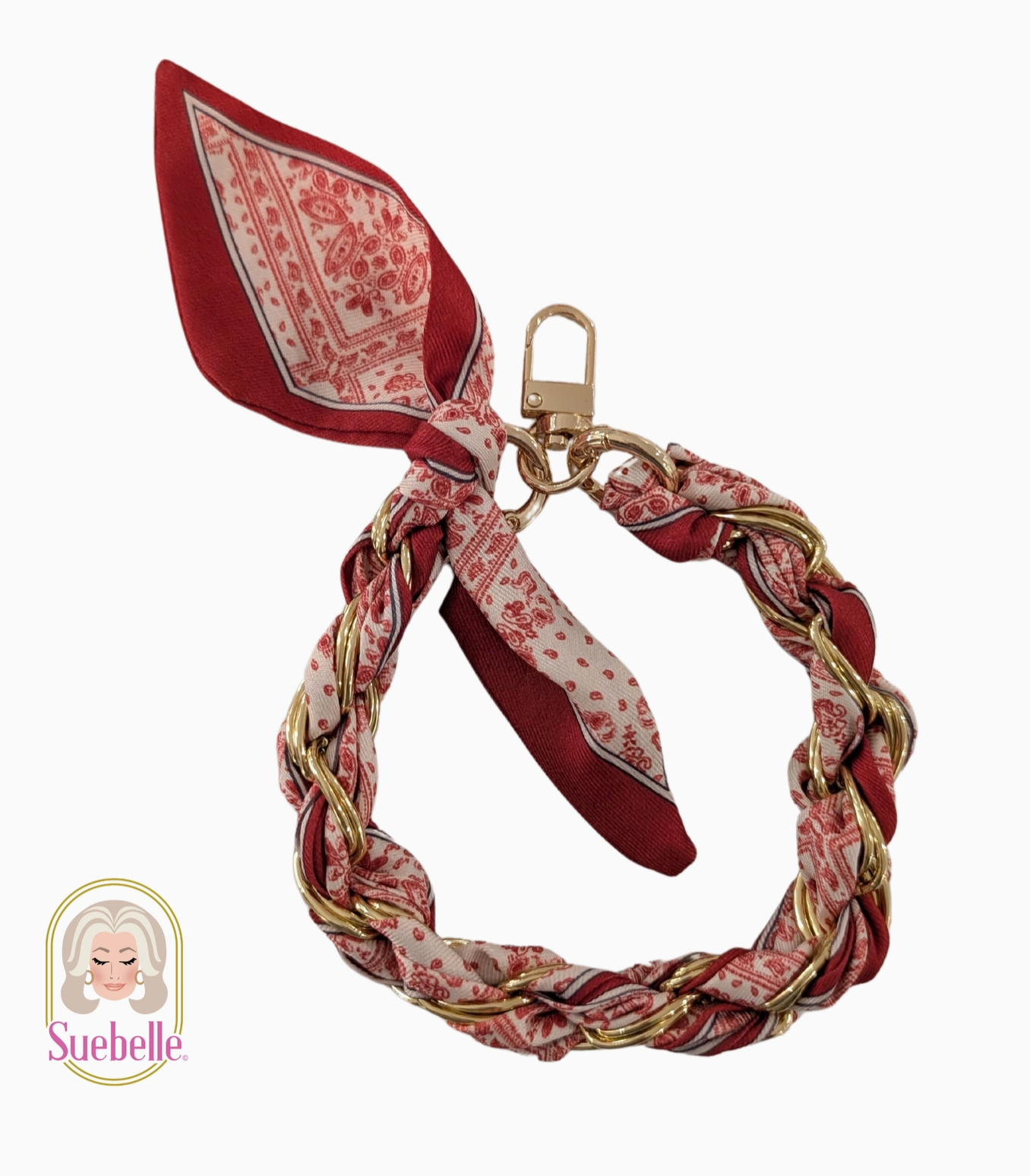 Azure Gold Phone Wristlet