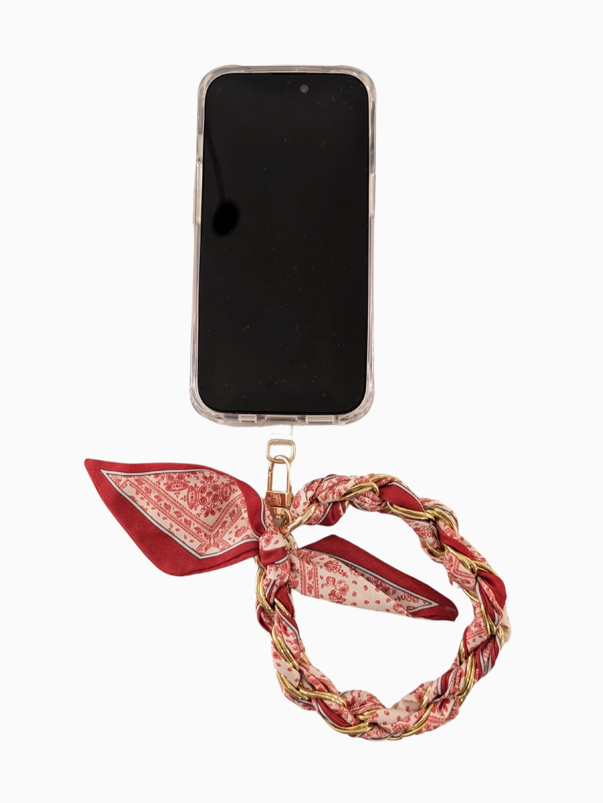 Azure Gold Phone Wristlet