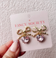 Darling Bow and Heart Earrings