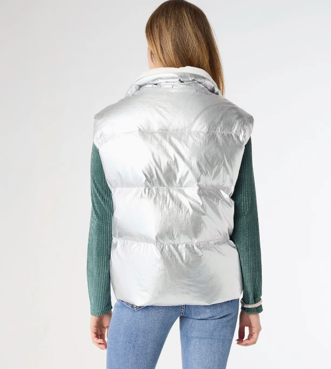 Glinda Metallic Down Vest