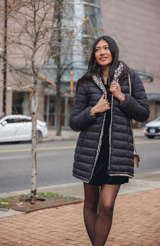 Reversible Faux Fur Puffer Jacket: Pre Order Arriving 11/25