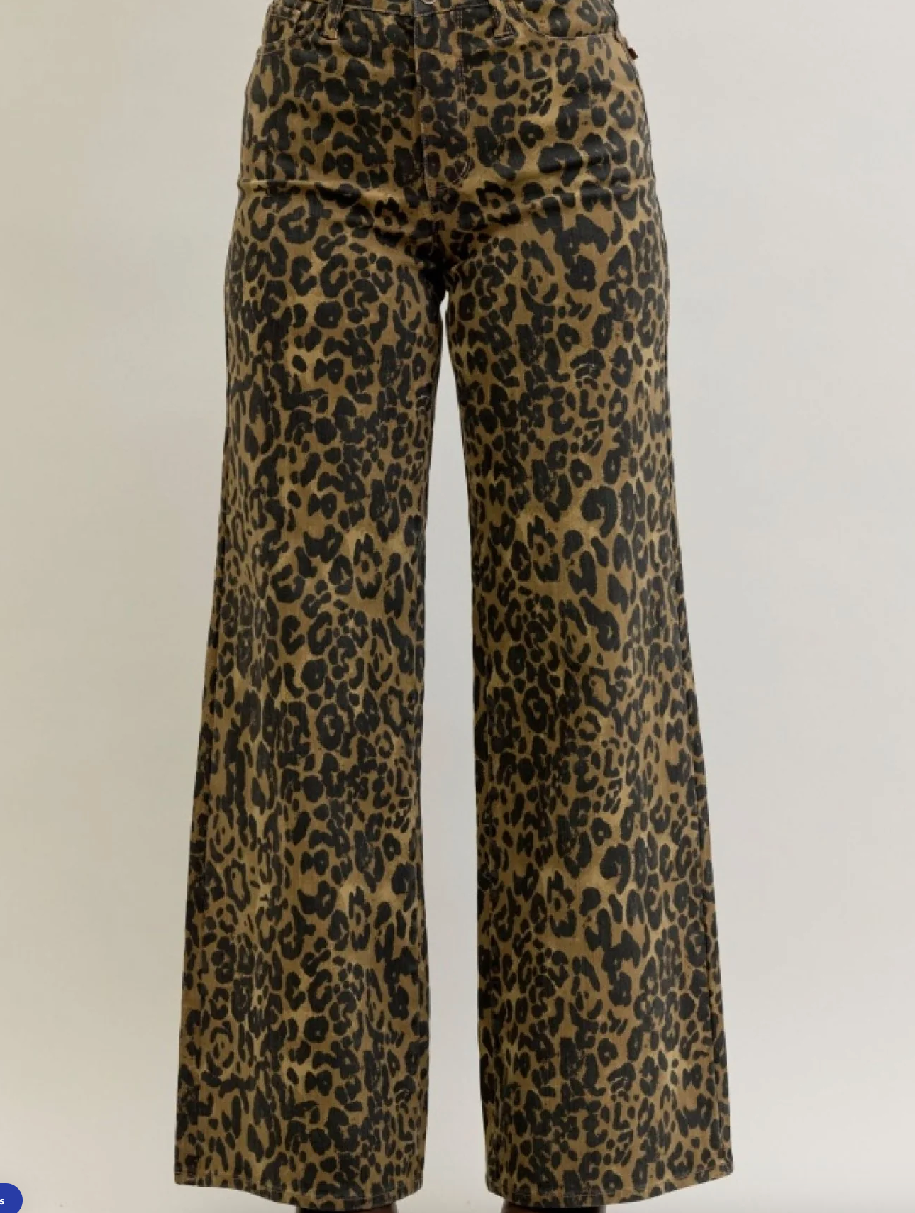 Judy Blue: Leopard Denim Jeans