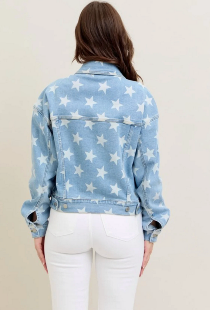 Judy Blue: Nancy Star Denim Jacket
