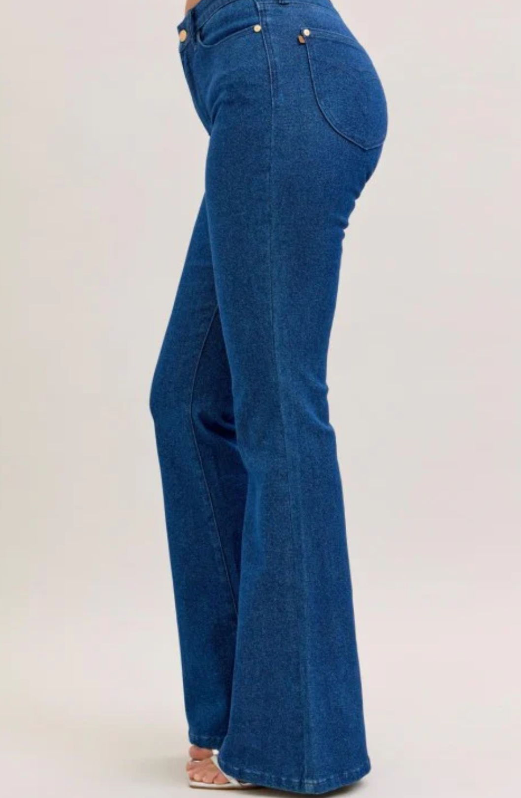 Judy Blue High Rise Dark Wash Sparkle Flare Jeans