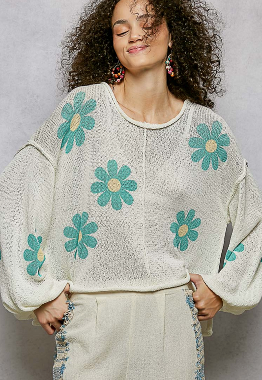 Petal Bloom Lightweight Sweater