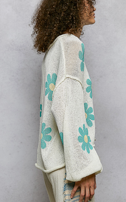 Petal Bloom Lightweight Sweater