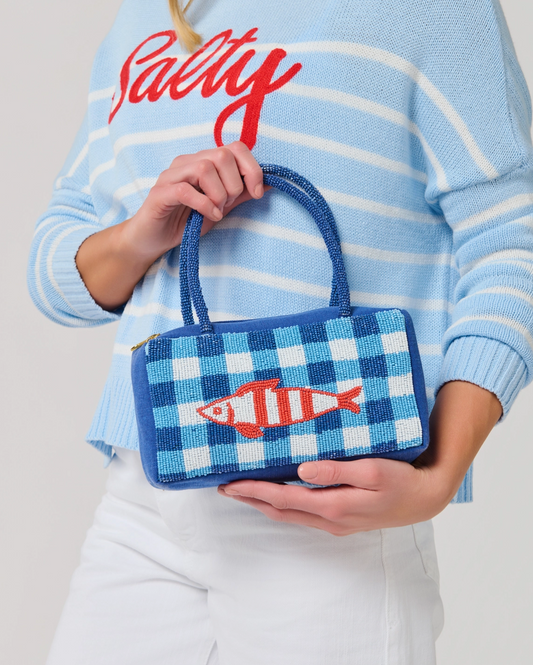 Beaded mini Fish Bag