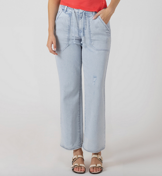 Spring Twill Jean: Faded Blue