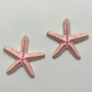Pink Starfish Statement Earrings