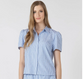Pearl Detail Button Front Blouse