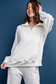 Butter Soft: Quarter zip with Hood: Color Cream