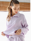 Butter Soft: Quarter zip with Hood: Lilac