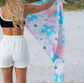Quick Dry Reversible Towel: Cool Flowers