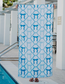 Quick Dry Reversible Towel: Blue Bow