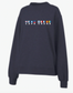 Nautical Flag - Unisex Navy Mock Neck Sweatshirt