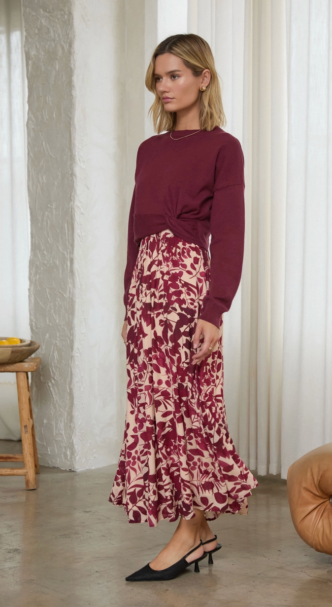 Mixed Media 2-Piece Maxi Dress Pre Order
