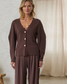 The Fifth Avenue Cardigan: Brown