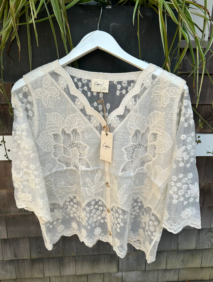 Autumn in Paris Lace Top