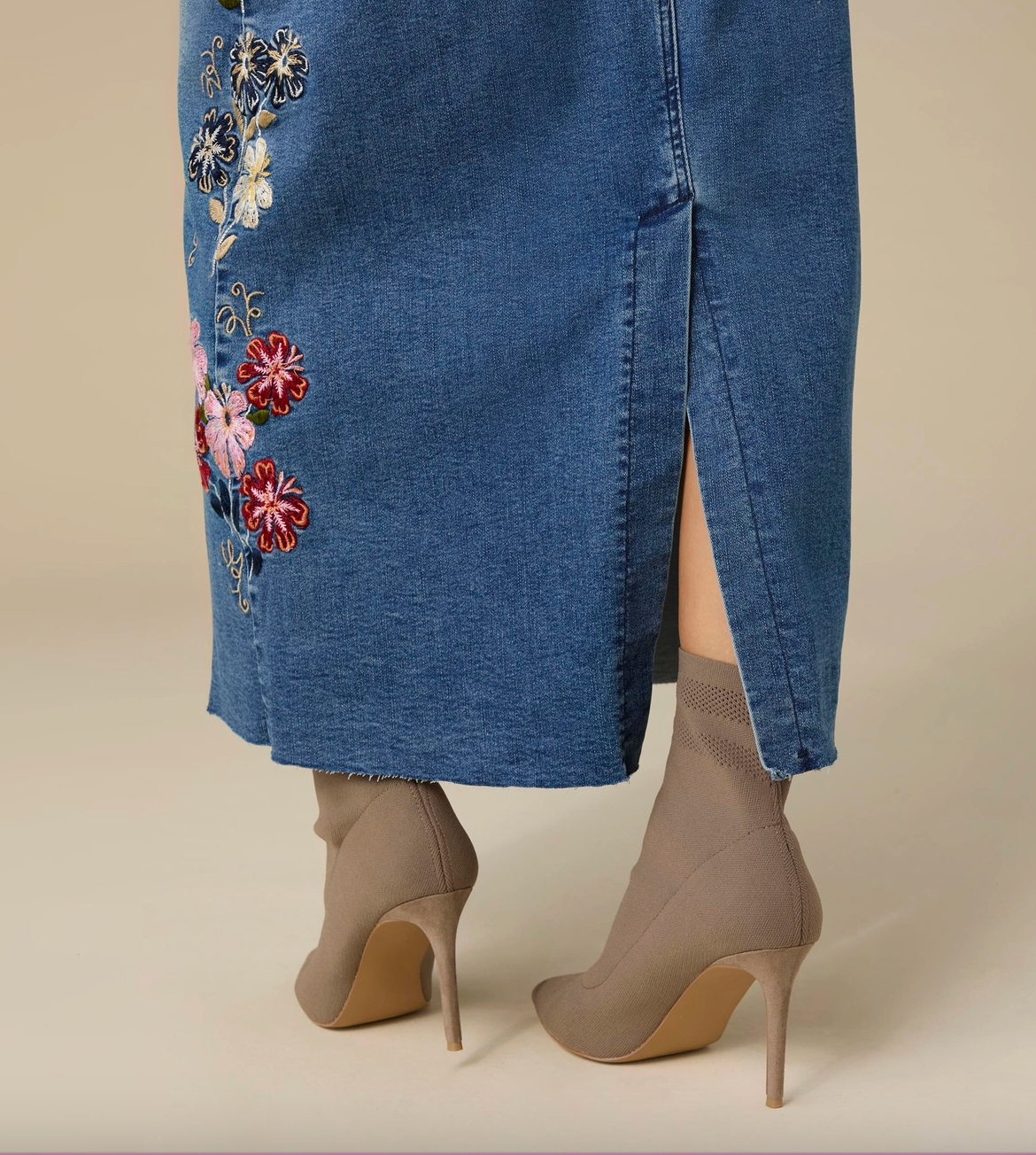 The Wildflower Denim Maxi: Pre Order