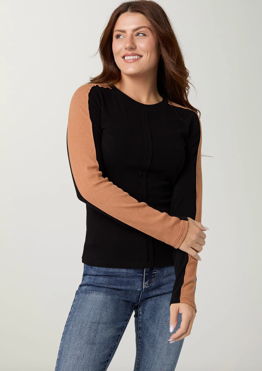 The Espresso Stripe Top
