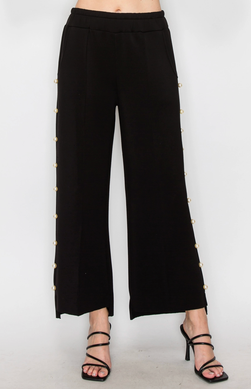 Farrah French Scuba Pearl Long Pant